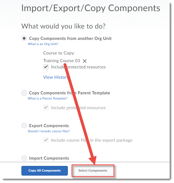 Select components