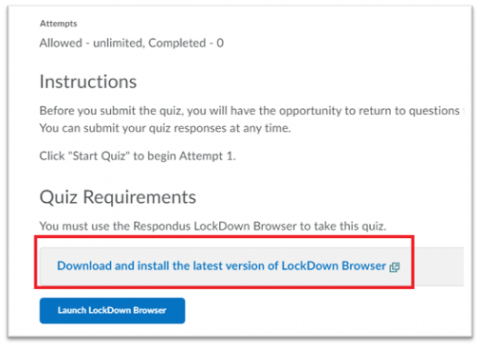 download respondus lockdown browser free