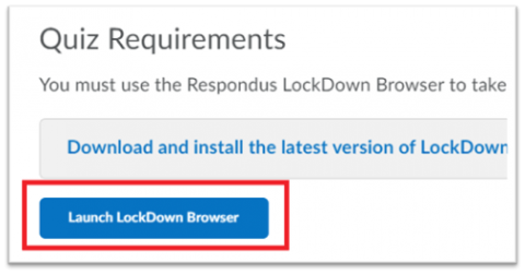 Taking A Quiz With Respondus LockDown Browser - Teach Anywhere