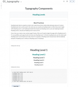 Screenshot of saved view of the 01_typography template.