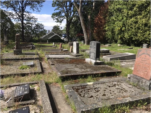 A picture of the Jewish Cemetery when the sun was shining showing the tranquility of it. (photo taken by Morgan King)