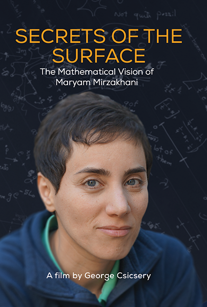 A portrait of Maryam Mirzakhani.