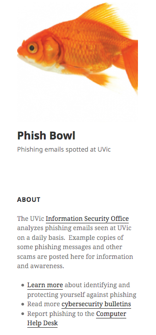 Phishing emails spotted at UVic