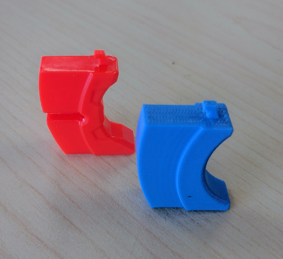 Photo of two 3D printed models