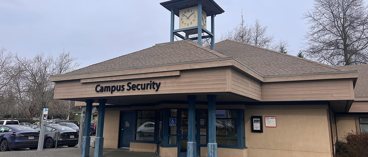 The Campus Security building on UVic Campus.
