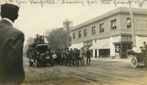 Medical Corps leaving for the front