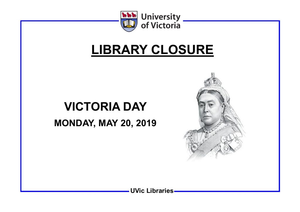 The Law Library will be closed Monday, May 21 for Victoria Day