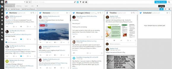 Hootsuite dashboard