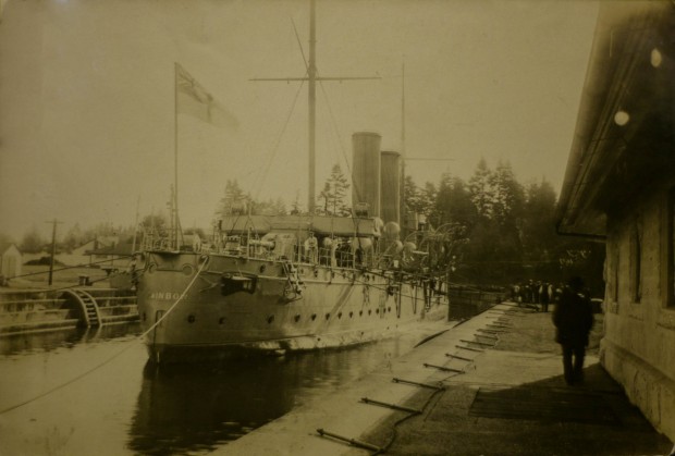 The Rainbow in Esquimalt dry dock Image Source: Maritime Museum of British Columbia