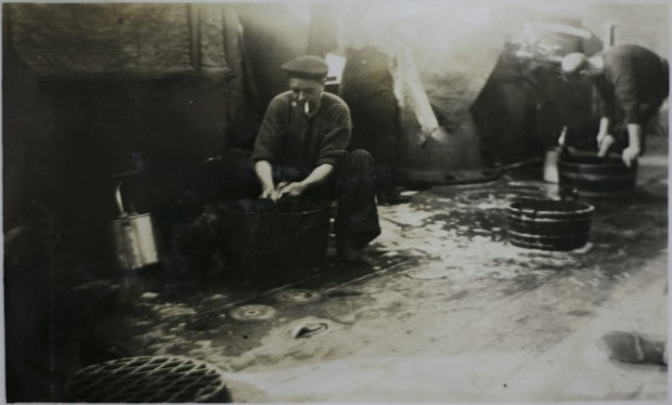 crew cleaning photo source: Maritime Museum of British Columbia