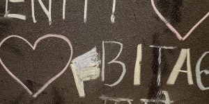 Admissions welcome sign