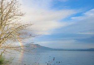 A winter rainbow from Vancouver Island