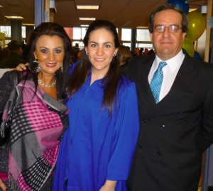 Andrea with parents