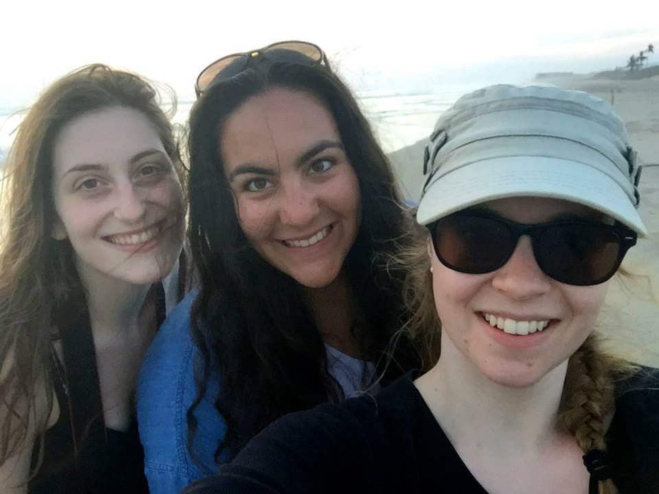UVic students at the beach