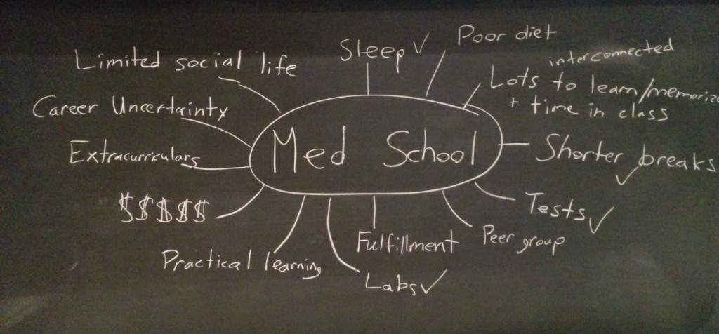 Med School chalkboard
