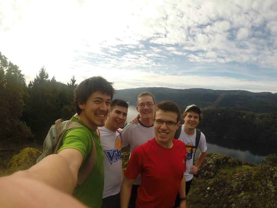 Group selfie at Holmes Peak.