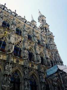 The Leuven City Hall, a noteable landmark in the city and break-taking every time. 