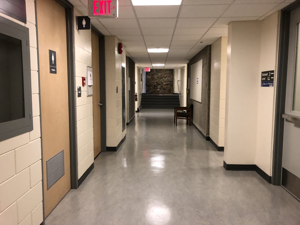 hallway with office doors