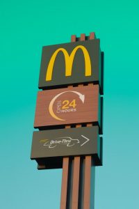 McDonalds restaurant signs