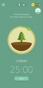 Forest app on iOS