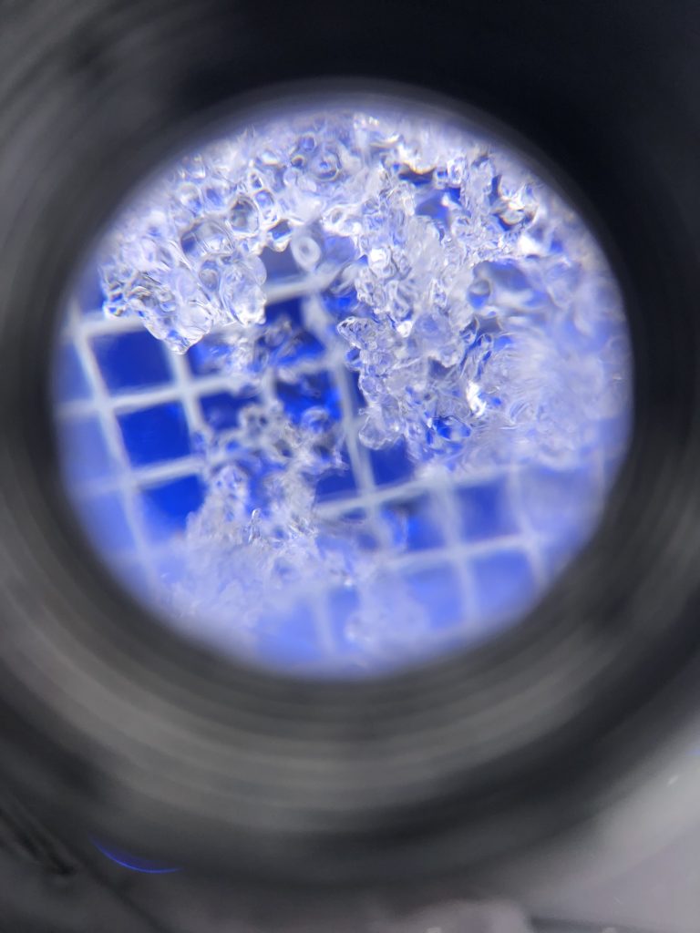 snow under a microscope