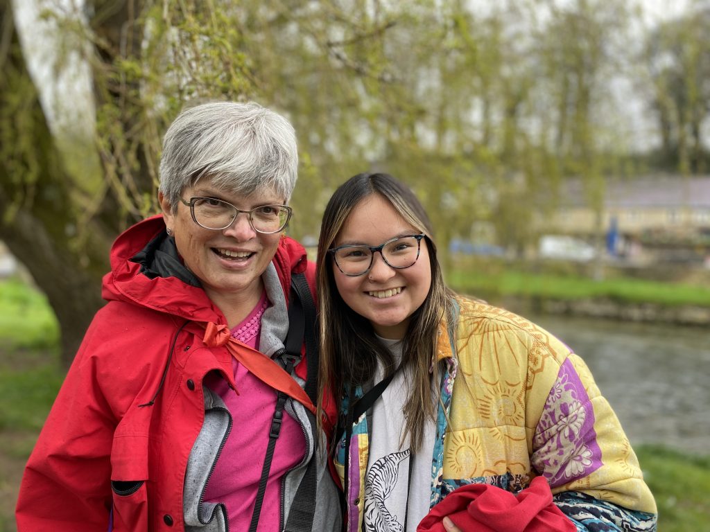 2 women in park