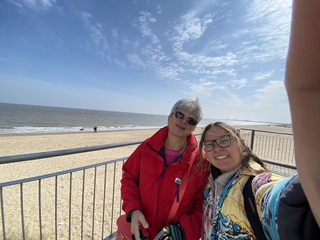 2 women at beach