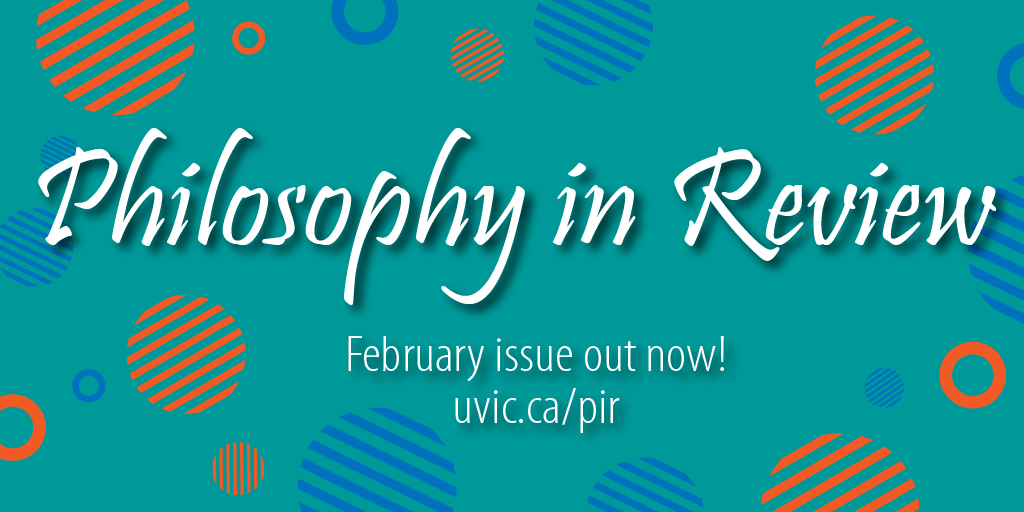 New issue of Philosophy in Review