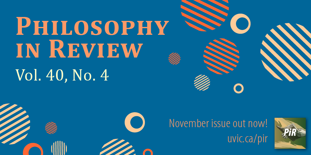 New issue of Philosophy in Review