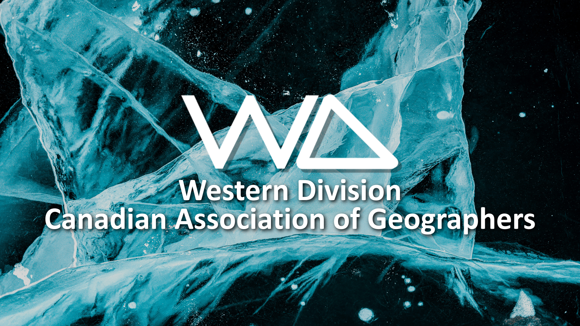 Text reads: WD. Western Division Canadian Association of Geographers