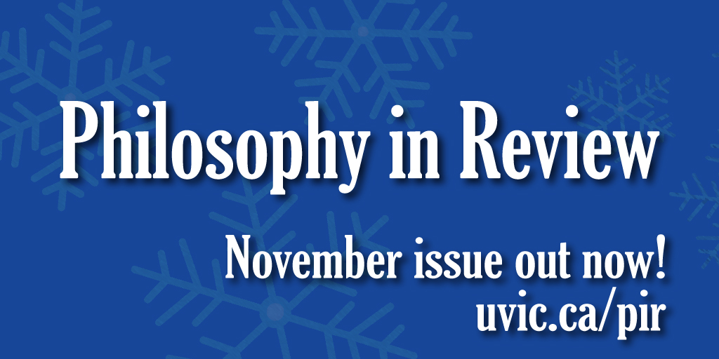 New issue of Philosophy in Review