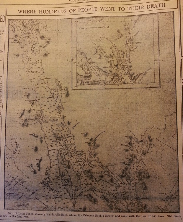 Victoria Times Map 28 Oct 1918