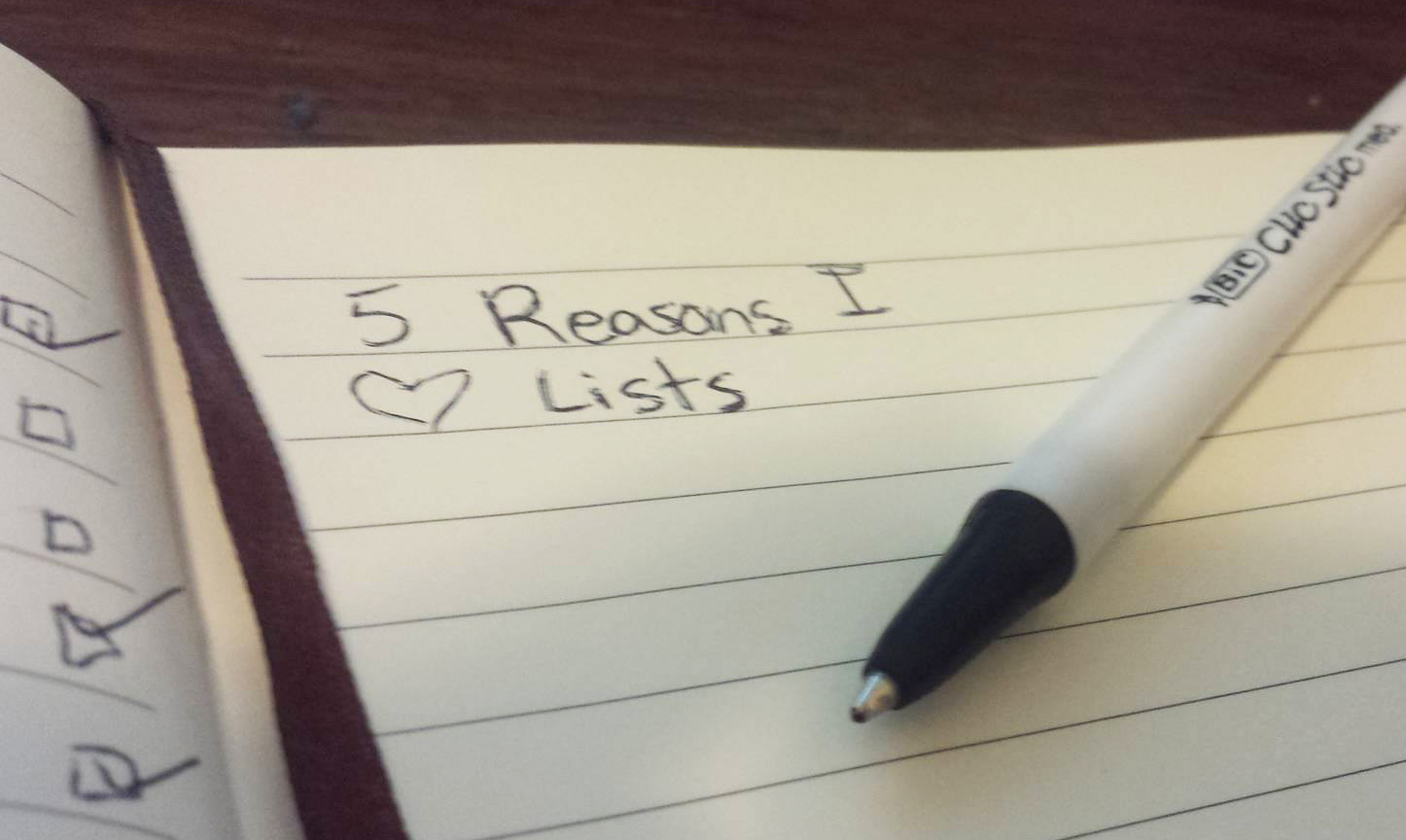 5 Reasons why I love lists