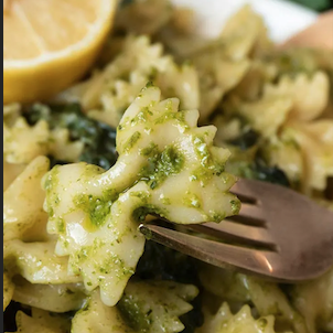 Lemony Pesto Farfalle Pasta