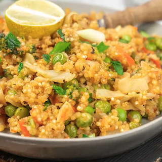 15 minute Quinoa Fried Rice