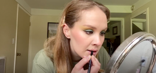 Still from the makeup tutorial video