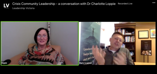Charlotte Loppie and Mark Crocker talk on Zoom