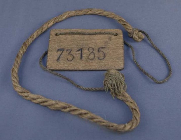 Prisoner of War number worn by Nicholas Abkhazi