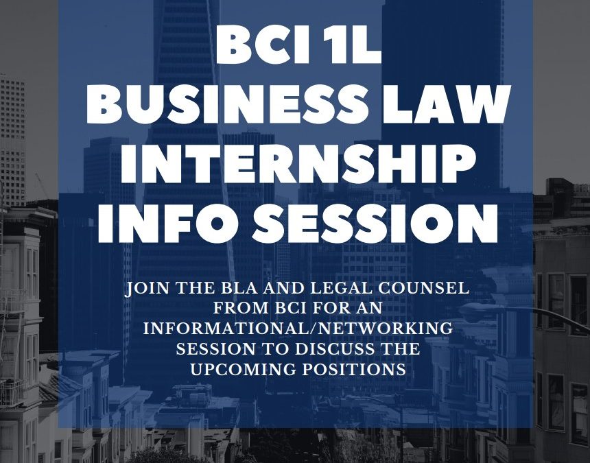 BCI Internship Info Session