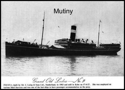 Photograph of SS Teesta, courtesy of David Milligan | Source: Calgary Herald