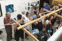 Overhead view of Kunstraum/A Relational Space in the A. Wilfrid Johns Gallery