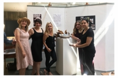 Artist-Teachers from left to right: Helen O’Connor, Danielle Dumelie, Gamelle FitzGibbon, Alyson Moore and Wilerine Dolan. Summer 2019.