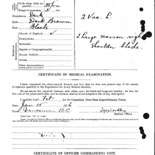 Attestation paper of Edwin Victor Cook, page 2. 