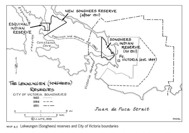 Lenkungen (Songhees) Reserve Locations, Victoria BC, Makuk