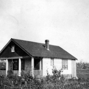 New farmhouse near Merville, showing garden, 1920. Images courtesy of BC Archives collections.