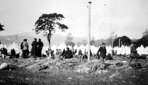 William Head Quarantine Station Chinese Camp. Source: BC Archives, Item B-01617, 1917.