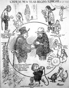 "Chinese New Years Begins Tonight," Vancouver Daily Province, 8 Feb 1910. Source: BC Archives, Item B-08249
