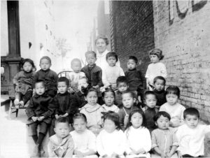 Chinese Canadian kindergarten class in Chinatown