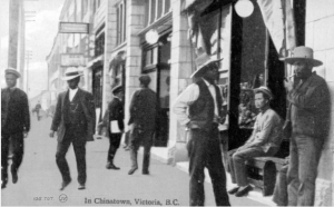 Victoria's Chinatown was booming during the 1910s as economic activity increased. Source: BC Archives, B-03974, ca. 1910.